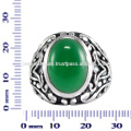 Green Onyx Gemstone 925 Solid Silver Ring Jewelry